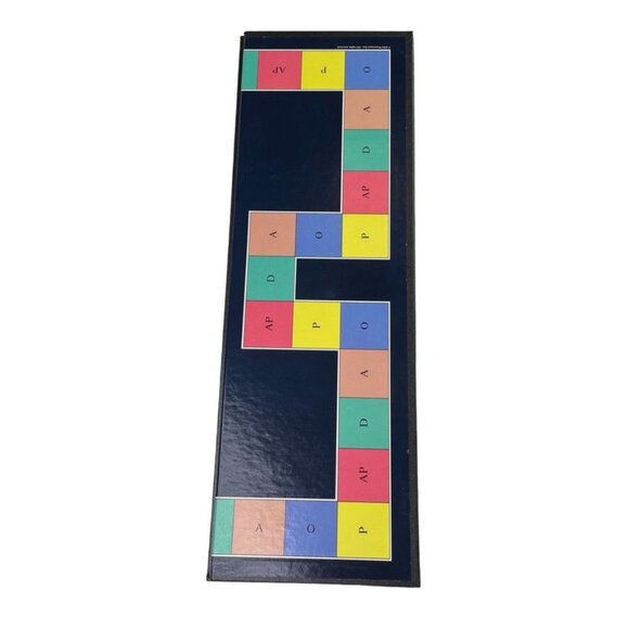 Pictionary Game Board  Mattel 1985 Replacement Game Piece or Wall Decor u Tri - Picture 2 of 4